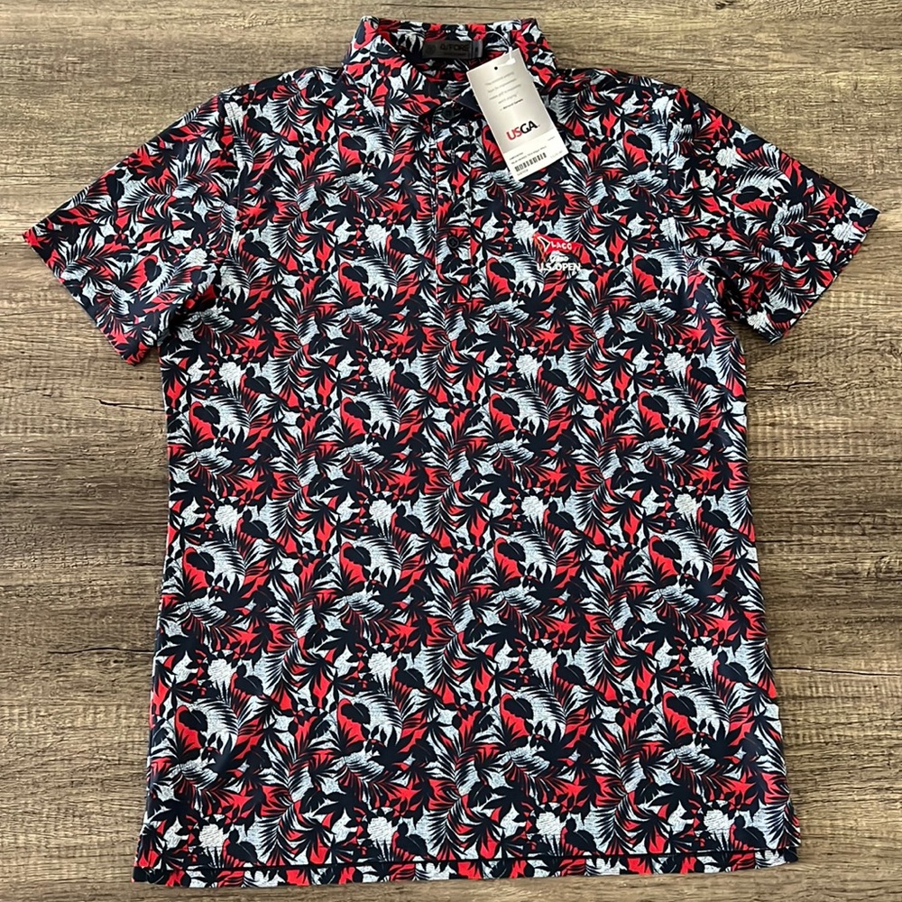 NWT - G/FORE Men’s 2023 US Open LACC Golf Polo - Size Medium